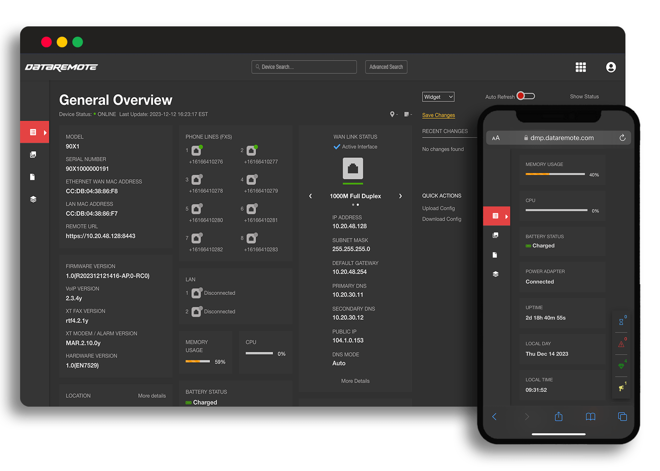 DataRemote Ara Device Management Platform